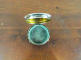 Antique Art Deco English Sterling Silver 3 Leg Round Pill Box Sydney & Co 1924