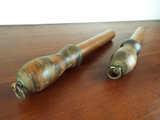 Antique Pair Of Naval Belaying Pins Heavy Bronze Victorian Era Nautical Decor