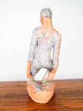 Vintage Clay Sculpture Acrobat Trapeze Art Terracotta Working Study Zuniga Style
