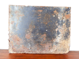 Antique Bowed French Enamel Advertising Sign Mutual Fire Insurance Valence 1920s