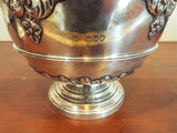 Antique 1895 Victorian English Sterling Bulldog Trophy Bowl Smartts Punch 18.4oz