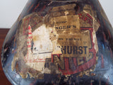 Antique 1930s British Military Naval Officers Hat Tin Orgl Labels Lt R N Gibb