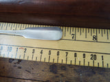 Antique 19th C American German Coin Silver Teaspoons Set Of 4 Fiddleback Design