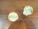 English Sterling Silver Goblets Charles II Style Walter Davies London 1974