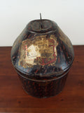 Antique 1930s British Military Naval Officers Hat Tin Orgl Labels Lt R N Gibb
