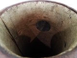 Two Vintage WW2 Leather Ammunition Shell Carrier British Umbrella Cane Bucket