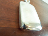 Antique Edwardian English Sterling Silver Solid Hip Flask 1903 W G Neal 7.4oz