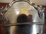 Antique 1895 Victorian English Sterling Bulldog Trophy Bowl Smartts Punch 18.4oz