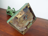 Vintage Verdigris Bronze Sculpture St George & The Dragon Signed J A Finelli 78