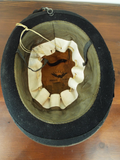 Antique Equestrian Horse Derby Helmet Hunting Bowler Hat Preece & Curtis 6 7/8
