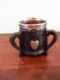 Antique American Sterling Leather On Copper Art Nouveau Tyg Trophy 1907 I H Y C