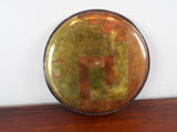 Original 1950s Handwrought Los Castillo 10.5" Platter Mixed Metal Plate Mexico1