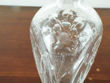 1930s Glass Pinch Whiskey Decanter 3 Kings George 5th Edward 8th George 6th