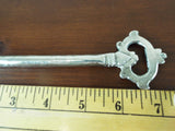 Original Sterling Silver 17th 18thC Colonial Tabernacle Key Religious Curiosity