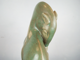 Vintage 1980s Bizarre Art Sculpture Horse Beauty & the Beast Signed Martha Allen