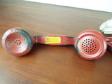 Antique Western Electric 102 B1 Oval Rotary Telephone Factory Red Made In USA