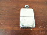 Antique Edwardian English Sterling Silver Solid Hip Flask 1903 W G Neal 7.4oz