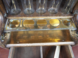 Antique English Pub Cash Register 1910 Gaskell & Chambers Wood & Glass Bar Decor