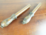 Antique Pair Of Naval Belaying Pins Heavy Bronze Victorian Era Nautical Decor