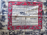Orig Spanish American War Remington Bandana Instructional Military Scarf 1880s