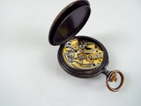 Antique Swiss Made Gunmetal Chronograph Pocket Watch 1900 Working Serial No.359