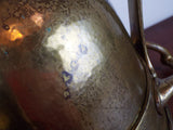 Antique Arts & Crafts Large Planter Heavy Brass Strapwork Art Nouveau Style 1900