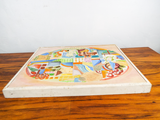 Original Abstract Art Collage Oil On Canvas Painting Signed M Guggenheim J Meyer