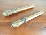 Antique Pair Of Naval Belaying Pins Heavy Bronze Victorian Era Nautical Decor