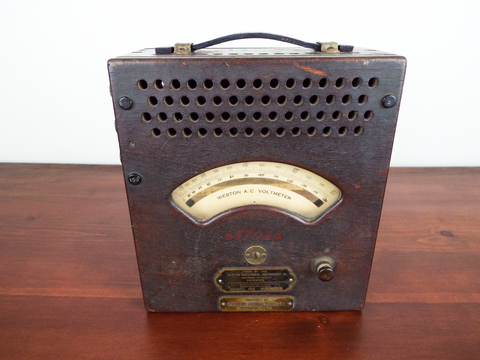 Antique Weston Electric A C Voltmeter Instrument Model 155 So Sierras Power Co