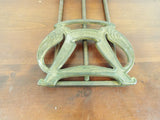 Antique 1910 Brass Art Nouveau Sliding Bookends Jugendstil Style Expanding Shelf