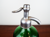 Antique Ribbed Green Glass Seltzer Bottle Schiff Beverage Co Morristown, NJ 26oz