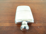 Antique Edwardian English Sterling Silver Solid Hip Flask 1903 W G Neal 7.4oz