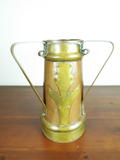 Antique Russian Empire Copper Tula Tyg Trophy Vase Signed Arts & Crafts WW1 Era