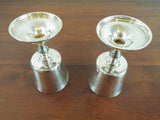 English Sterling Silver Goblets Charles II Style Walter Davies London 1974