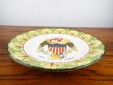 Antique Frank Beardmore Co 10.5" Plate United States National Emblem 1900 Fenton