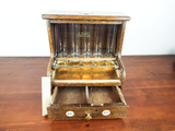 Antique English Pub Cash Register 1910 Gaskell & Chambers Wood & Glass Bar Decor
