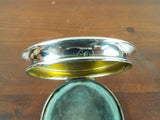 Antique Art Deco English Sterling Silver 3 Leg Round Pill Box Sydney & Co 1924