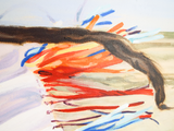 Original Oil On Canvas Kimberley Reed Deemer "Wind" Dance 24" x 36" New Mexico