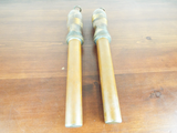 Antique Pair Of Naval Belaying Pins Heavy Bronze Victorian Era Nautical Decor
