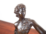 19th C Hans Von Glumer German Bronze Dionysus Sculpture W & P Gladenbeck Mounted