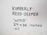 Original Oil On Canvas Kimberley Reed Deemer "Wind" Dance 24" x 36" New Mexico