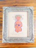 Original One Off Art Serigraph Vibiana Aparicio Chamberlin La Madrecita Signed