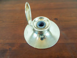 Antique English Sterling Silver Capstan Inkwell Edwardian 1906 Desk Accessory