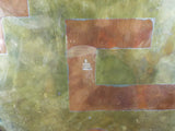Original 1950s Handwrought Los Castillo 10.5" Platter Mixed Metal Plate Mexico1