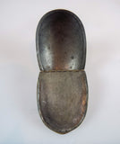 Antique 19th C Tin Lined Hip Snuff Box Silver Plate English Hinged Pocket Size
