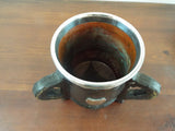 Antique American Sterling Leather On Copper Art Nouveau Tyg Trophy 1907 I H Y C