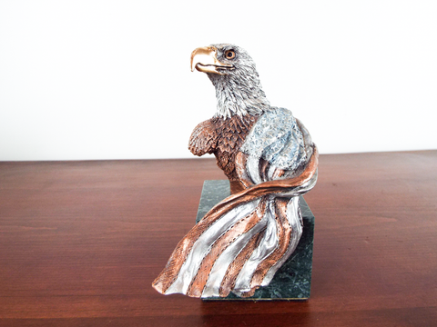 Vintage Bronze Gorham Bald Eagle Sculpture Liberty K Cantrell 1993 Ltd Ed #843