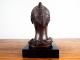 Vtg Original Russian Bronze Sculpture Young Woman Nicolai Kuvshinoff Signed Art