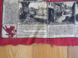 Orig Spanish American War Remington Bandana Instructional Military Scarf 1880s