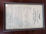 Antique Pre Civil War American Citizenship Paper Irish Immigrant California 1857